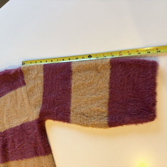 NWT Moon River Anthropologie Womens M Striped Oversized Sweater cozy - Picture 11 of 12